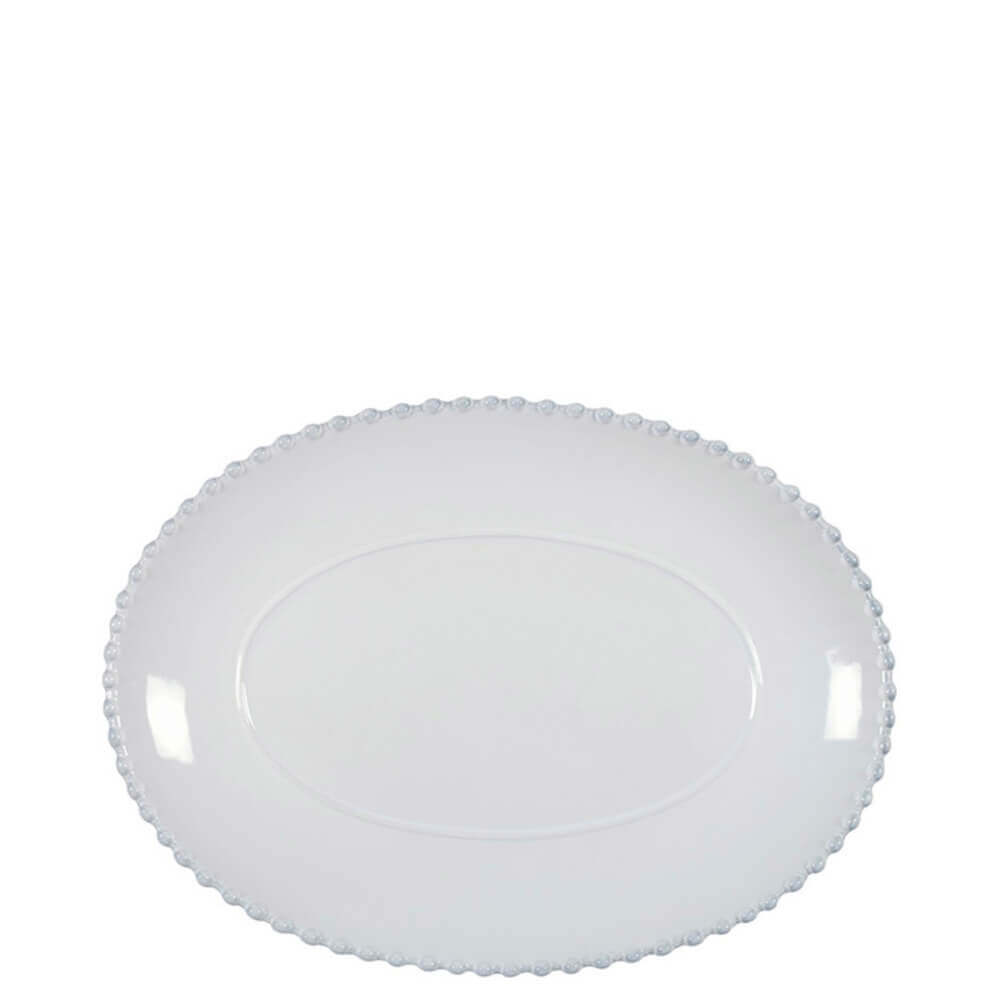Costa Nova Pearl White Medium Oval Platter 34cm